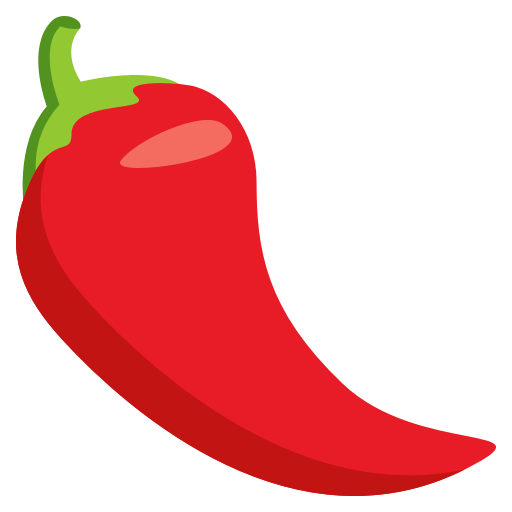 Hot Pepper as drawn by JoyPixels in 3.0