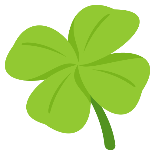 Four Leaf Clover as drawn by JoyPixels in 3.0