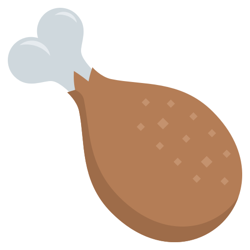 Poultry Leg as drawn by JoyPixels in 3.0
