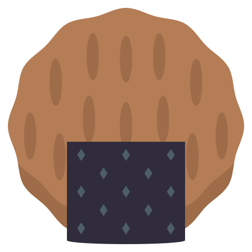 Rice Cracker as drawn by JoyPixels in 3.0