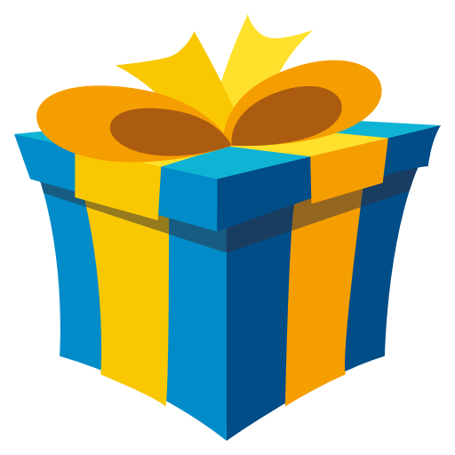 Wrapped Gift as drawn by JoyPixels in 3.0