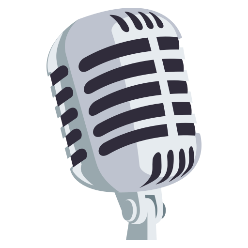 Studio Microphone as drawn by JoyPixels in 3.0
