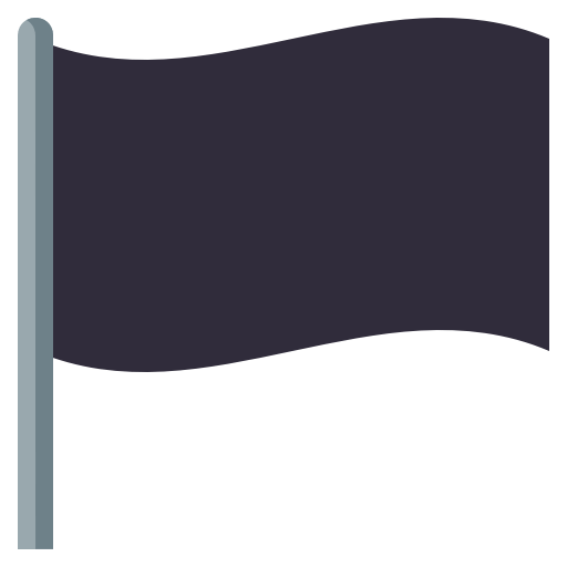 Black Flag as drawn by JoyPixels in 3.0