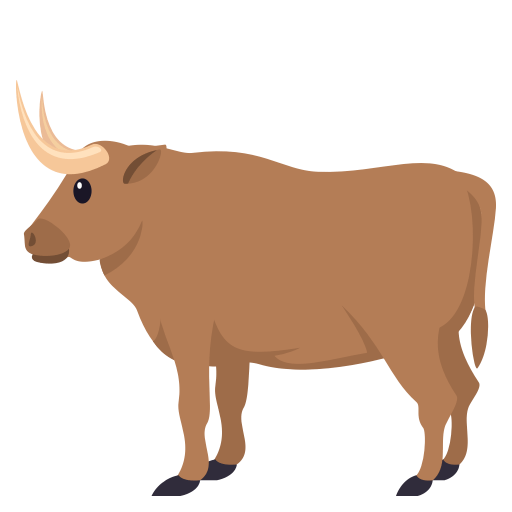 Ox as drawn by JoyPixels in 3.0