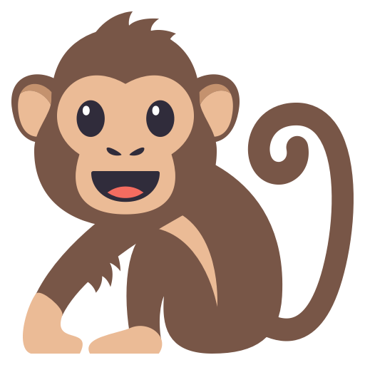 Monkey as drawn by JoyPixels in 3.0