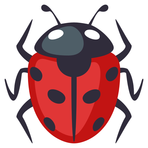 Lady Beetle as drawn by JoyPixels in 3.0