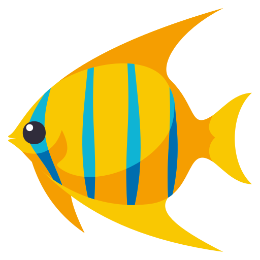 Tropical Fish as drawn by JoyPixels in 3.0