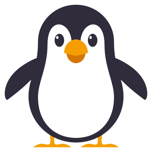 Penguin as drawn by JoyPixels in 3.0