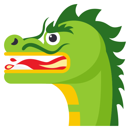 ドラゴンの顔 as drawn by JoyPixels in 3.0