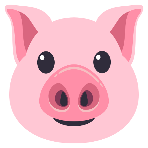 Pig Face as drawn by JoyPixels in 3.0