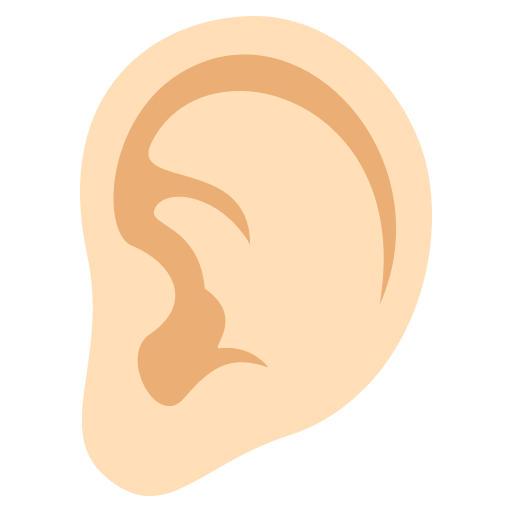 Ear: Light Skin Tone, the previous design