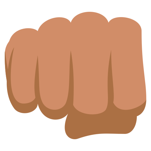 Oncoming Fist: Medium Skin Tone, the previous design