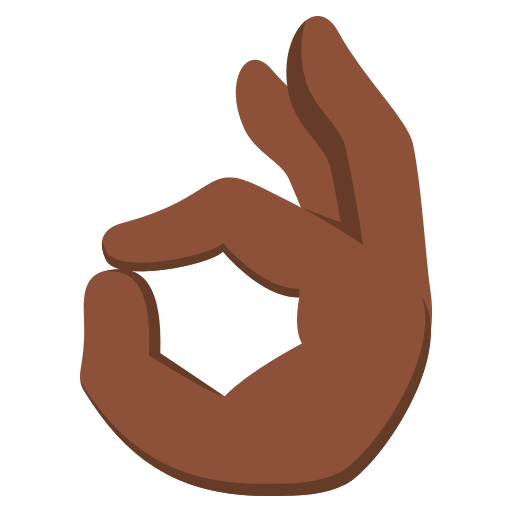 OK Hand: Dark Skin Tone, the design in this release