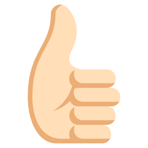 Thumbs up: Light Skin Tone, the design in this release