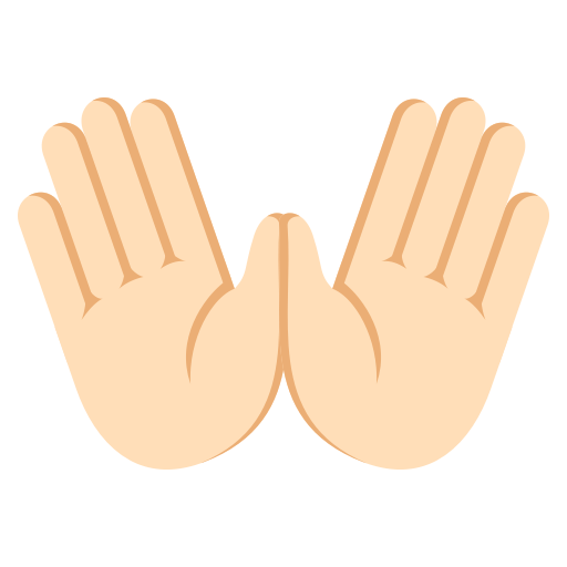 Open Hands: Light Skin Tone, the previous design