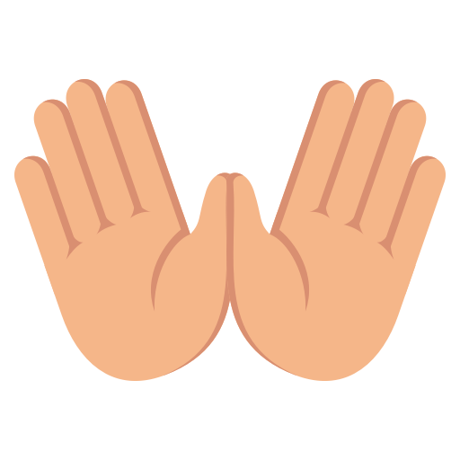Open Hands: Medium-Light Skin Tone, the previous design