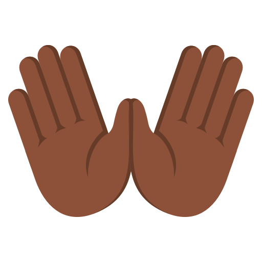 Open Hands: Dark Skin Tone, the previous design