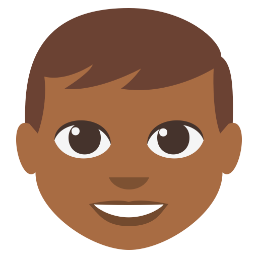 Boy: Medium-Dark Skin Tone, the previous design
