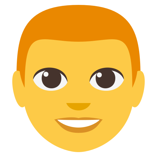 Man as drawn by JoyPixels in 3.0