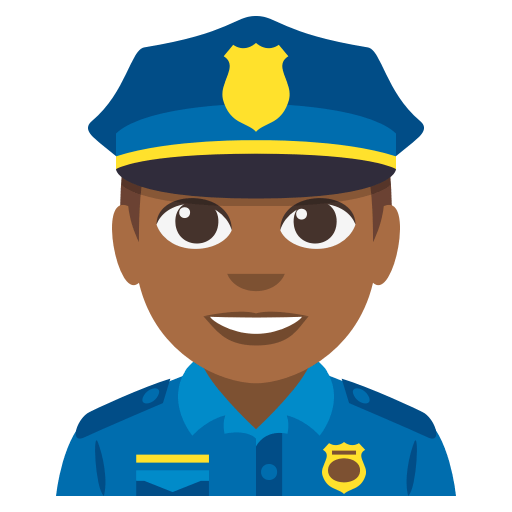 Police Officer: Medium-Dark Skin Tone, the design in this release