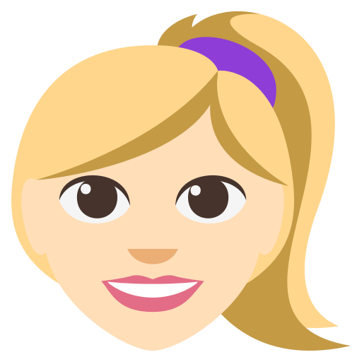 Woman: Light Skin Tone, Blond Hair, the design in this release