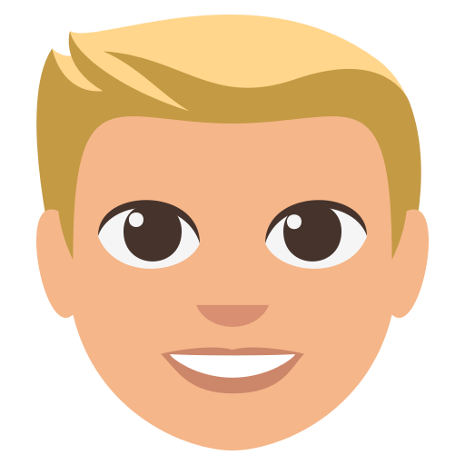 Person: Medium-Light Skin Tone, Blond Hair, the design in this release