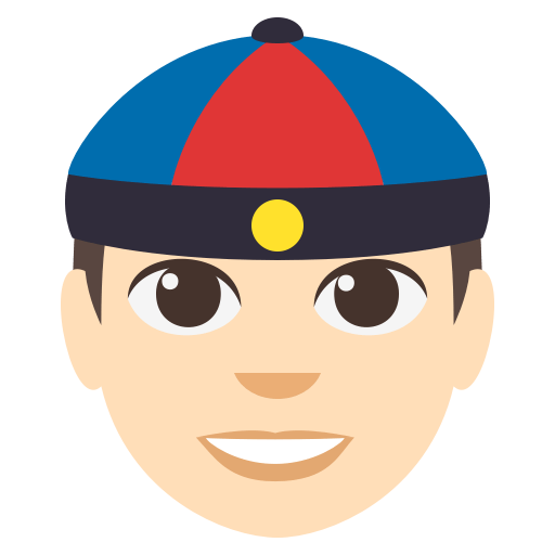 Person with Skullcap: Light Skin Tone, the design in this release