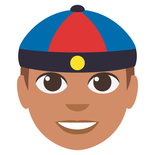 Person with Skullcap: Medium Skin Tone, the design in this release