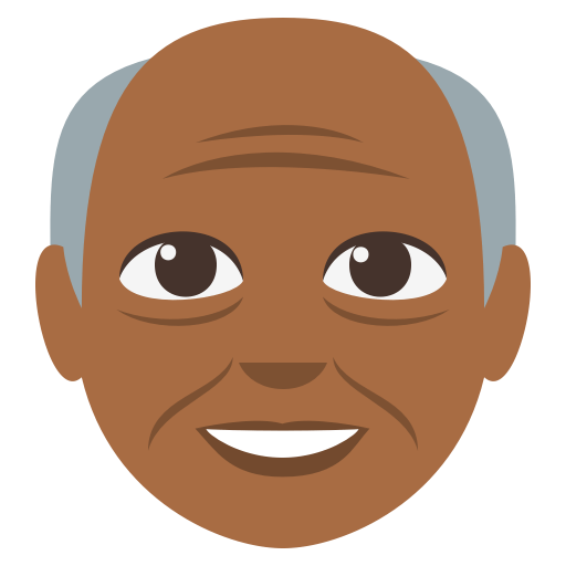 Old Man: Medium-Dark Skin Tone, the design in this release
