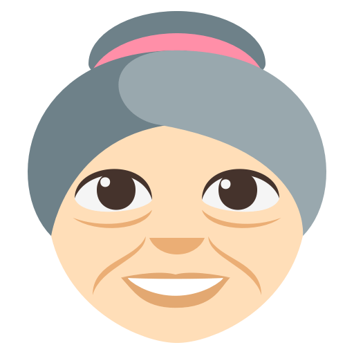 Old Woman: Light Skin Tone, the design in this release
