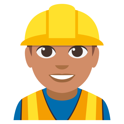 Construction Worker: Medium Skin Tone, the design in this release