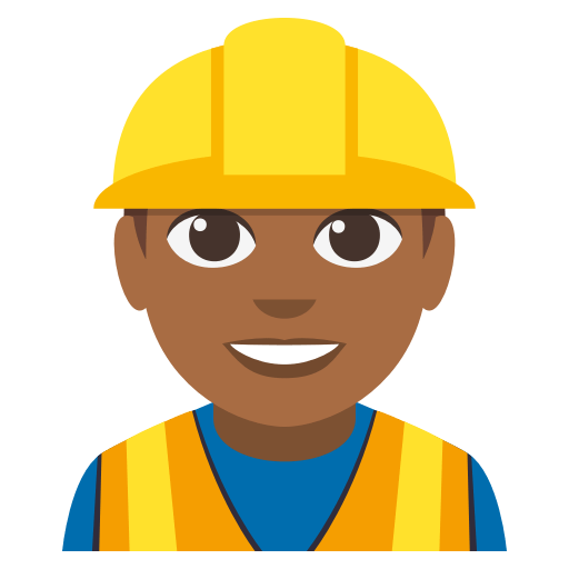 Construction Worker: Medium-Dark Skin Tone, the design in this release