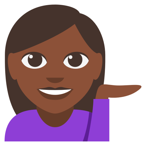 Woman Tipping Hand: Dark Skin Tone, the design in this release