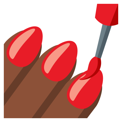 Nail Polish: Dark Skin Tone, the previous design