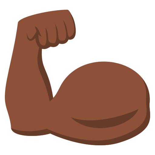 Flexed Biceps: Dark Skin Tone, the previous design
