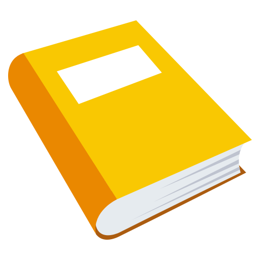 Orange Book as drawn by JoyPixels in 3.0
