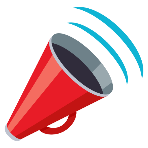 Megaphone as drawn by JoyPixels in 3.0