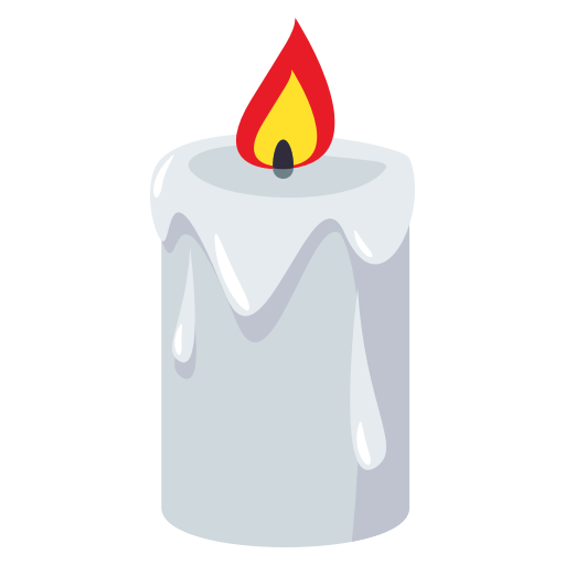 Candle as drawn by JoyPixels in 3.0