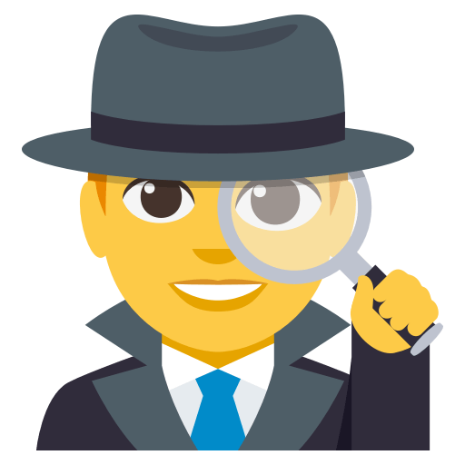 Detective as drawn by JoyPixels in 3.0
