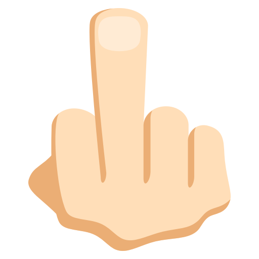 Middle Finger: Light Skin Tone, the design in this release