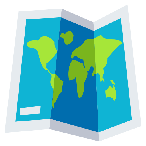 World Map as drawn by JoyPixels in 3.0
