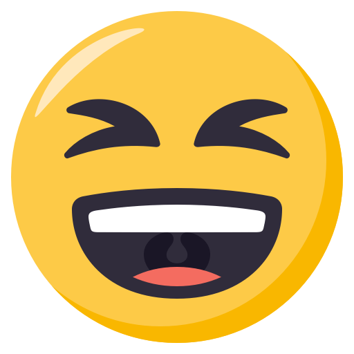 Grinning Squinting Face, the design in this release
