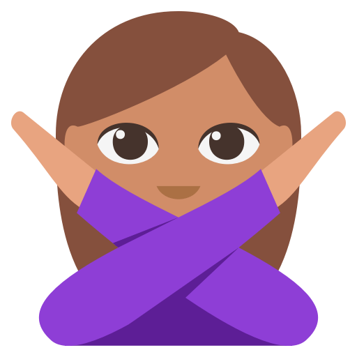 Woman Gesturing NO: Medium Skin Tone, the design in this release