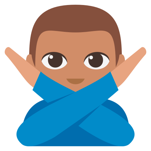 Man Gesturing NO: Medium Skin Tone, the design in this release