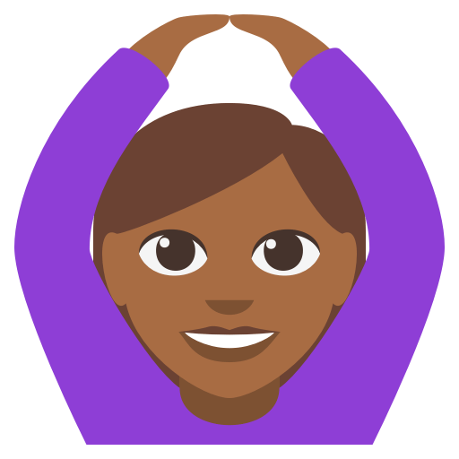 Woman Gesturing OK: Medium-Dark Skin Tone, the design in this release