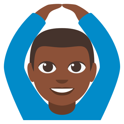 Man Gesturing OK: Dark Skin Tone, the design in this release