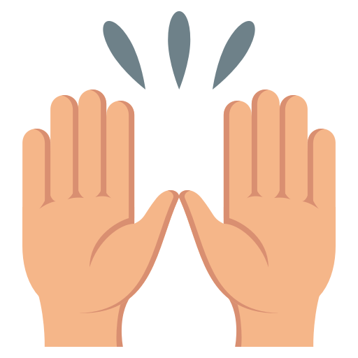 Raising Hands: Medium-Light Skin Tone, the previous design