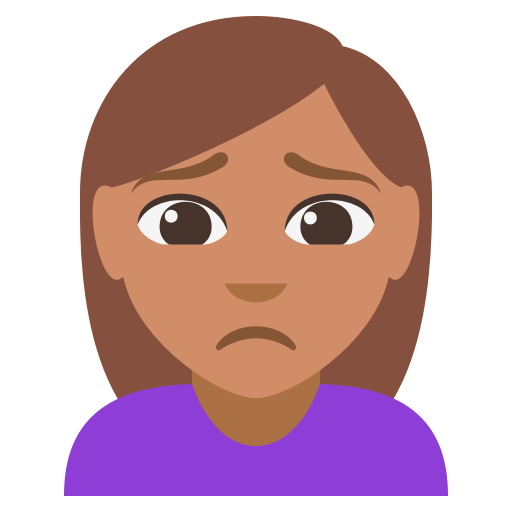 Woman Frowning: Medium Skin Tone, the design in this release