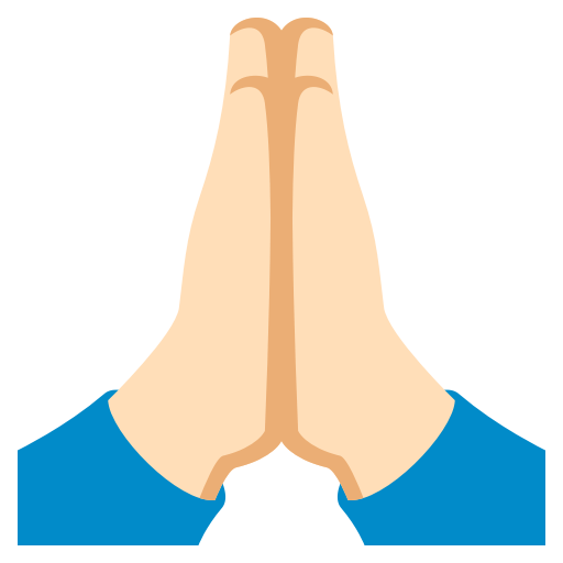 Folded Hands: Light Skin Tone, the previous design