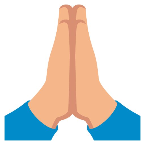 Folded Hands: Medium-Light Skin Tone, the previous design